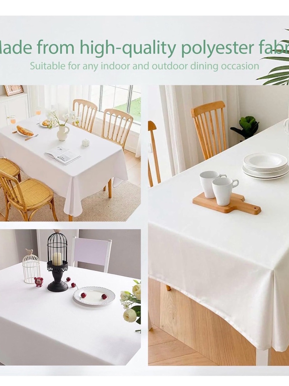Table Cloths : White